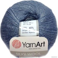 Пряжа для вязания Yarnart Silky Wool 331 25 г 190 м (серый)