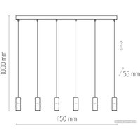 Подвесная люстра TK Lighting Elit 6312