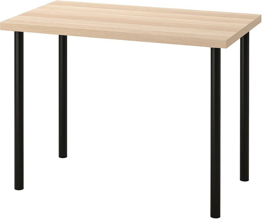 

Стол Ikea Лагкаптен/Адильс 994.163.40 (белый/черный мореный дуб)