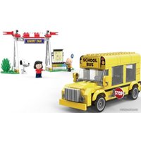 Конструктор Miniso Snoopy Street A 5604 Школьный автобус