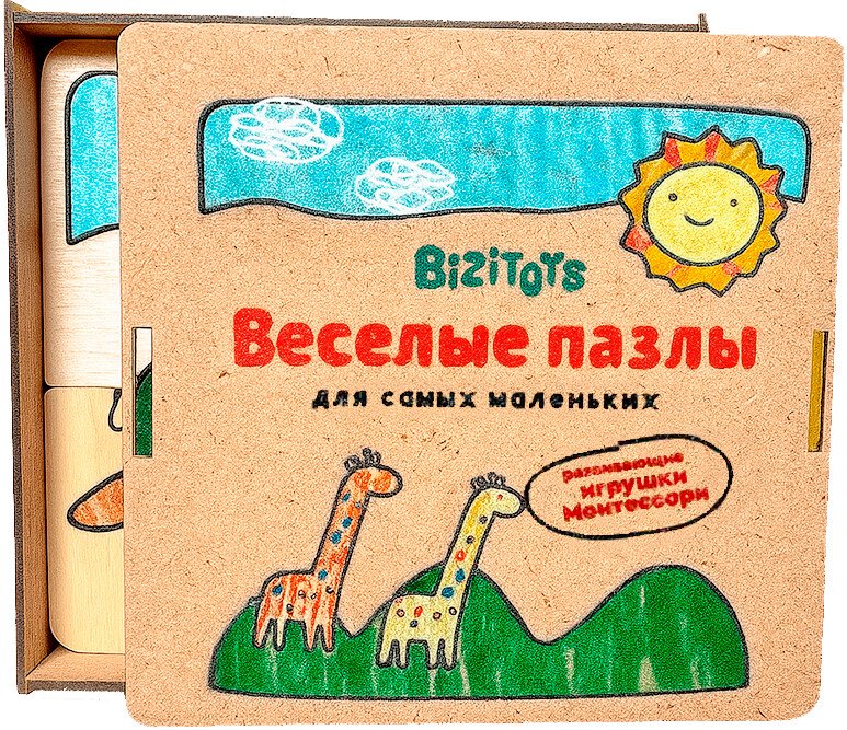 

Набор пазлов Bizitoys Веселые пазлы "Животные" 2114/02