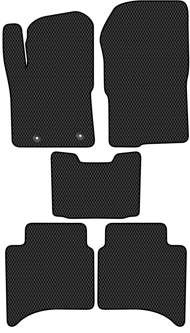 

Комплект ковриков для авто Alicosta Ford Ranger IV (пикап / First Edition) 2021 - Н.В. (черный, ромб)