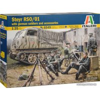 Сборная модель Italeri 6549 Тягач Steyr RSO/01 with German Soldiers