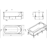 Ванна Roca BeCool 190x90 ZRU9303020 + ZRU9303021