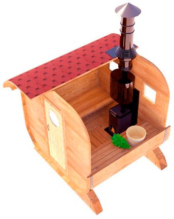 Русская баня Лесоторговая компания КвадроБочка ECO 2.2x2м