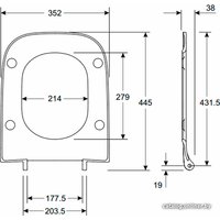 Унитаз подвесной Kolo Modo Pure Rimfree L33123000+L30115000 с сиденьем микролифт