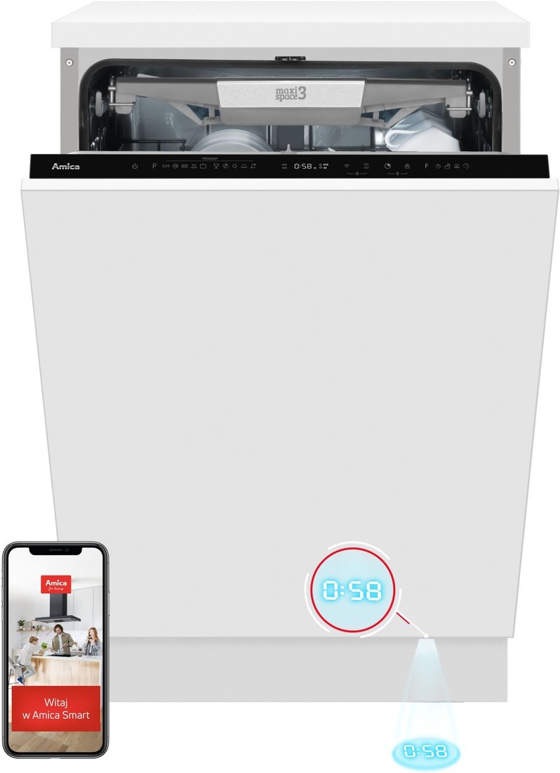

Встраиваемая посудомоечная машина Amica DIM68A10ELONSDCiD