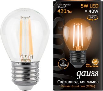 Gauss E27 5Вт 2700К [105802105]