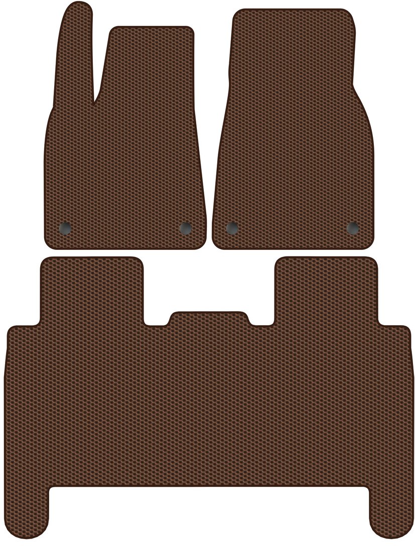 

Комплект ковриков для авто Alicosta Tesla Model X I (suv 5 мест / 5 мест) 2015 - Н.В. (коричневый, сота)