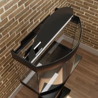 Аквариум Hydroterra Gloria 50 л без тумбы (черный)