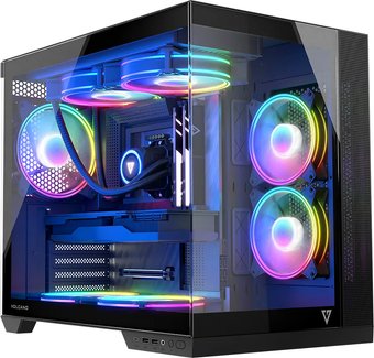 Корпус MODECOM Volcano Panorama Apex ARGB 7F Midi (темно-серый)