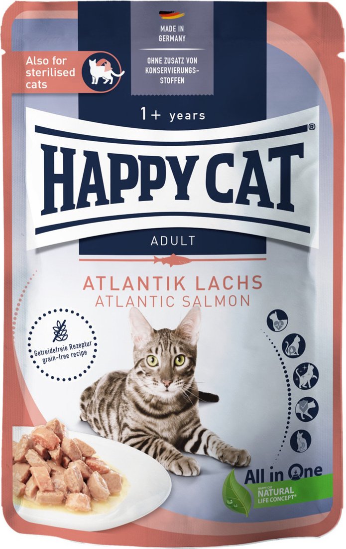 

Пресервы Happy Cat Atlantik Lachs атлантический лосось 20х85 г