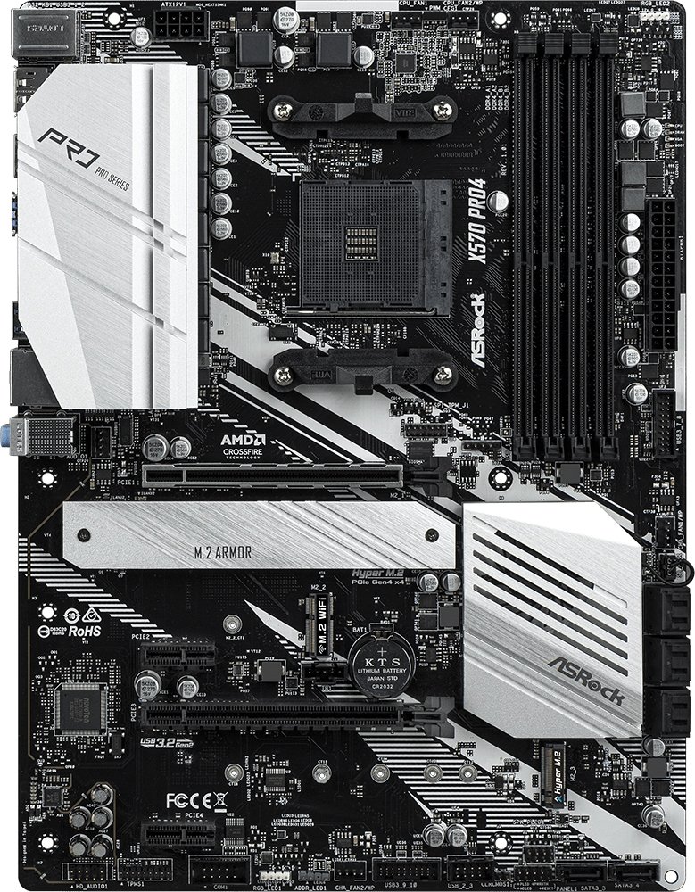 

Материнская плата ASRock X570 Pro4