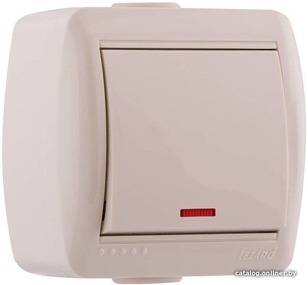 Выключатель Lezard Nata 710-0300-111 (кремовый)