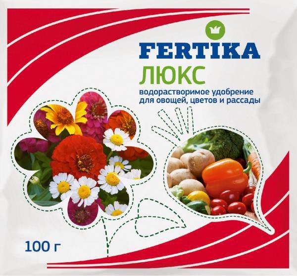 

Удобрение Fertika Люкс NPK 16:20:27+микро 100 г