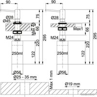 Дозатор для жидкого мыла Franke Comfort 119.0044.833 (хром)