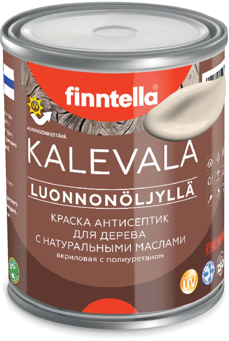 

Краска Finntella Kalevala Manteli F-13-1-1-FL100 0.9 л (бежевый)
