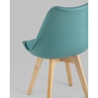 Стул Stool Group Frankfurt New Y863 (серо-зеленый/деревянные ножки)