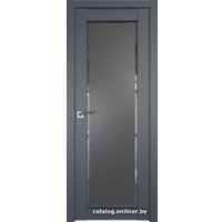 Межкомнатная дверь ProfilDoors 2.19U L 70x200 (антрацит, стекло square графит)