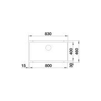 Кухонная мойка Blanco Subline 800-U 527174 (мягкий белый)