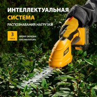 Кусторез + ножницы Denzel CGS-100 59430 (с 1-им АКБ)