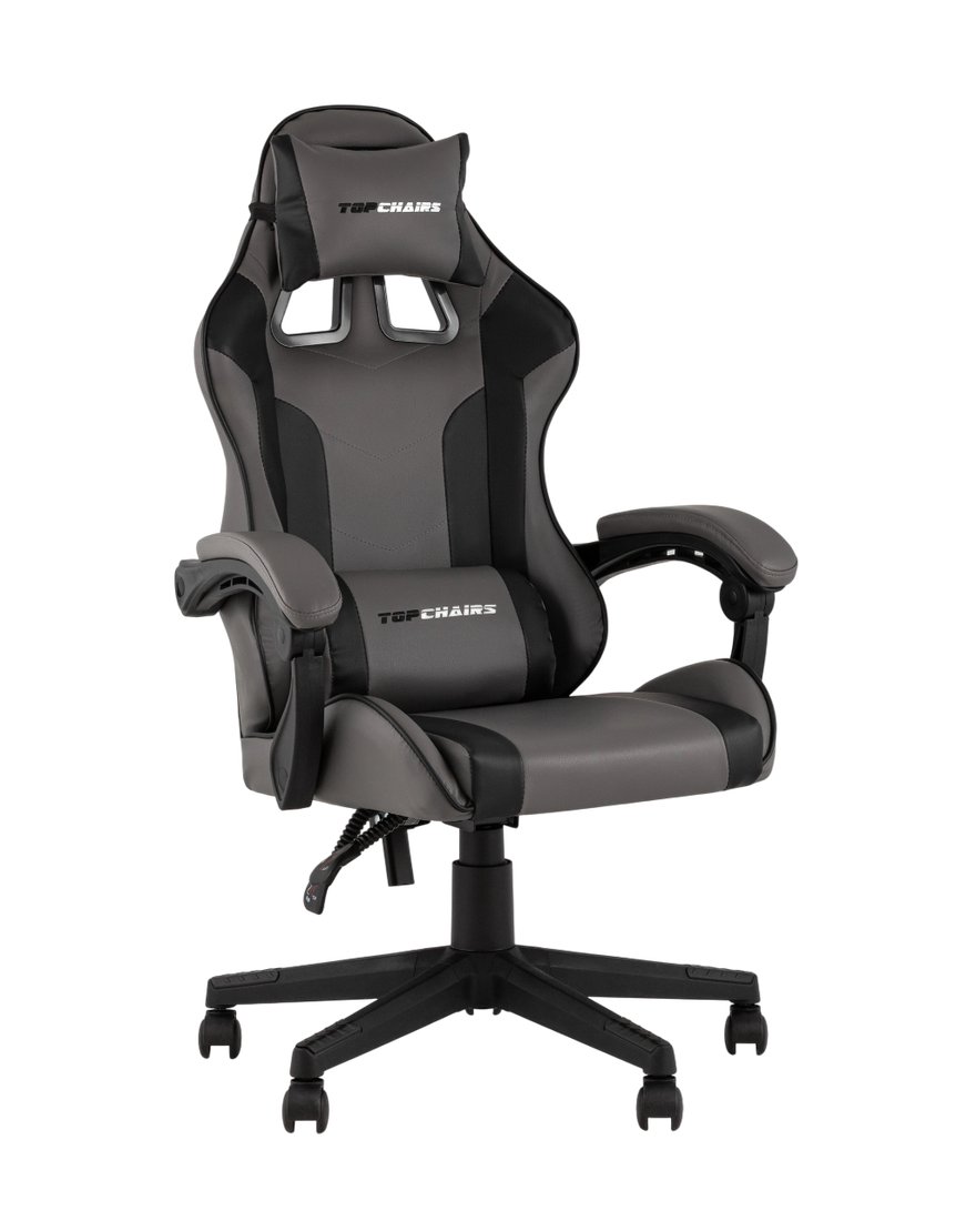 

Игровое (геймерское) кресло TopChairs Commander GF-8082 (серо-черный)