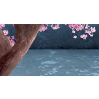 Фотообои ФабрикаФресок 3D Шары на фоне сакуры 833270 (300x270)