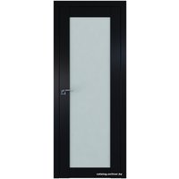 Межкомнатная дверь ProfilDoors 2.19U L 70x200 (черный матовый, стекло матовое)