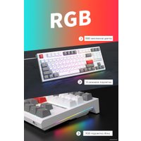 Клавиатура Royal Kludge RK-R87 RGB (белый, RK Blue)
