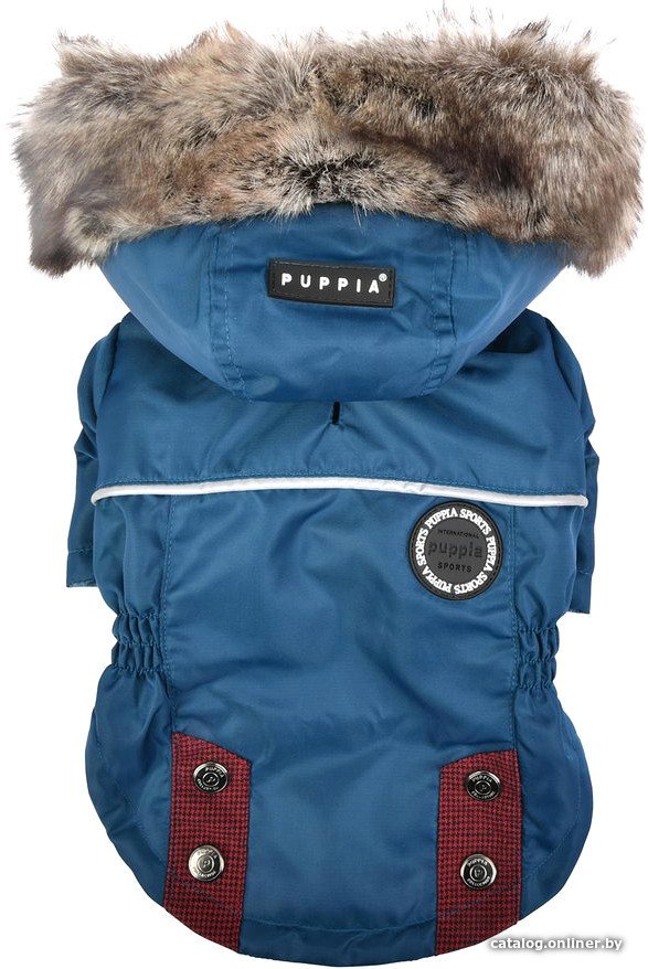 Куртка для животных Puppia Brock с капюшоном PAUD-JM1851-TE-S (синий)