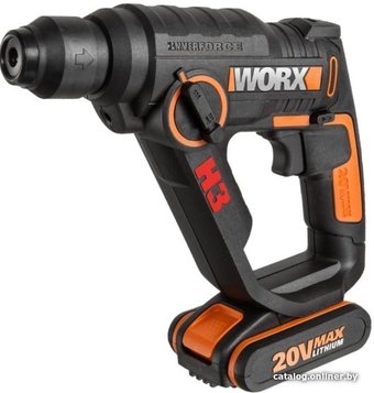 Перфоратор Worx WX390.1 (с 2-мя АКБ, кейс)