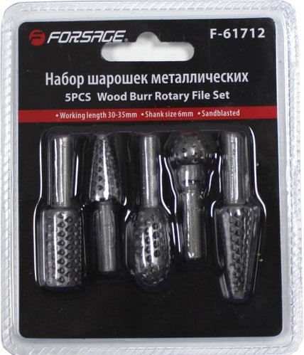

Набор борфрез FORSAGE F-61712A (5 шт)