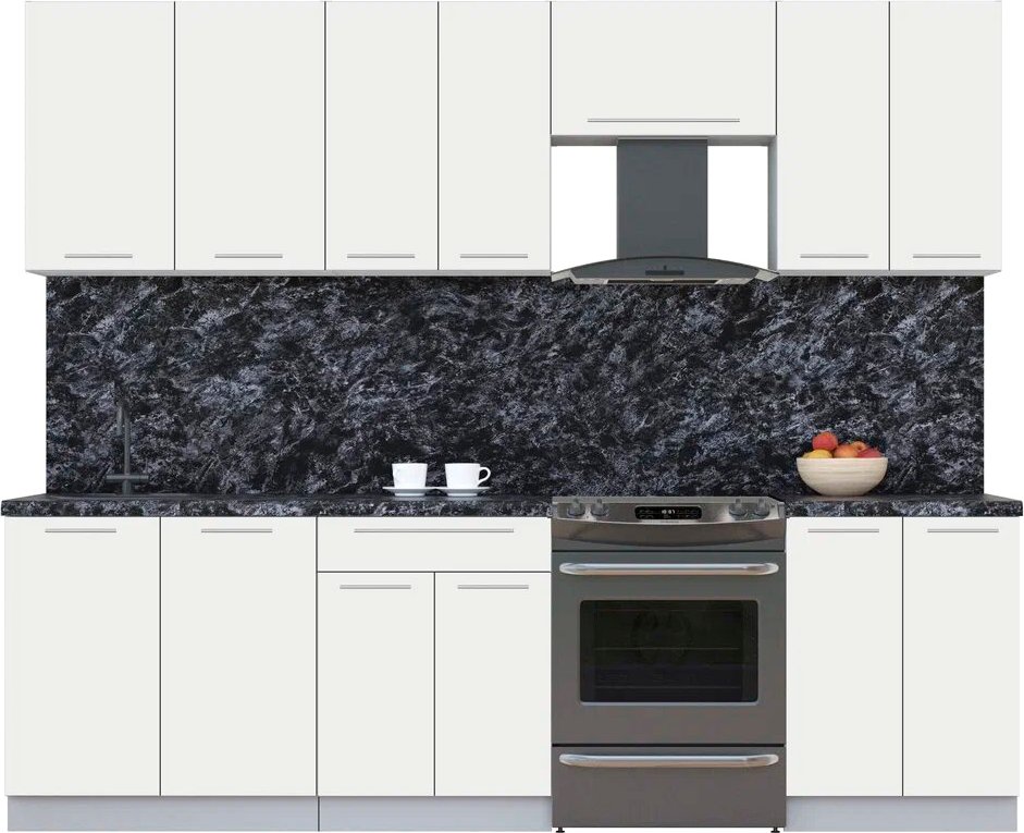 

Кухонный модуль Интерлиния Мила Пластик 2.6 А (зефирный/зефирный/кастилло темный)