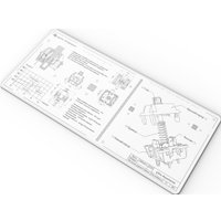 Коврик для мыши Дарк Проджект MD3a Aquamarine (белый)