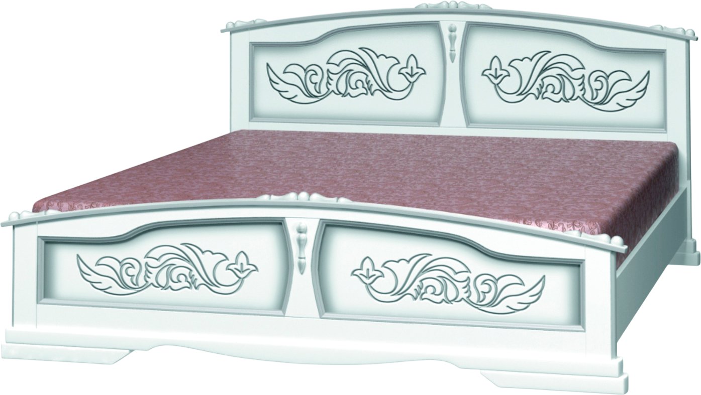 

Кровать Bravo Мебель Елена-3 160х200 (белый античный)