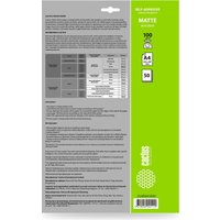 Самоклеящаяся бумага CACTUS матовая A4 100г/м2 50 л CS-MSA410050