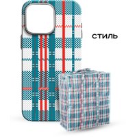 Чехол для телефона Luxo Самоирония Lf-3 для Apple iPhone 14 Pro Max (бирюзовый/красный, светящийся)