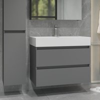 Lauter Тумба с умывальником Mia 80 + Optima 80.5 (графит)