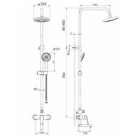 Душевая система  Gota Rocio Algar 690272-GOTA