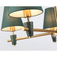 Подвесная люстра Ambrella light LH75051/5 BS/GN (латунь/зеленый)
