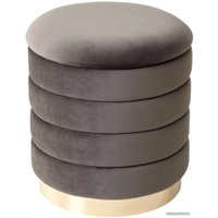 Пуфик M-City Фред 461MC04436 (велюр графит/золото)