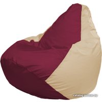 Кресло-мешок Flagman Груша Макси Г2.1-304 (бежевый/бордовый)