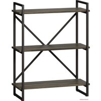 Стеллаж LoftyHome Бервин Рант 80 (серый/черный)