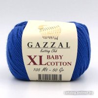 Пряжа для вязания Gazzal Baby Cotton XL 3421 50 г 105 м (василек)