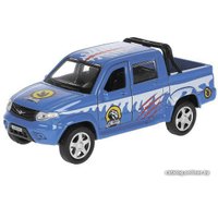 Пикап Технопарк UAZ Пикап с динозавром PICKUP-12SNOW-DINO