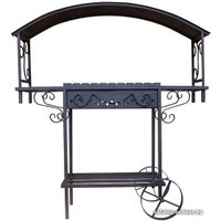 Мангал для дачи ComfortProm Асгард с крышей передвижной