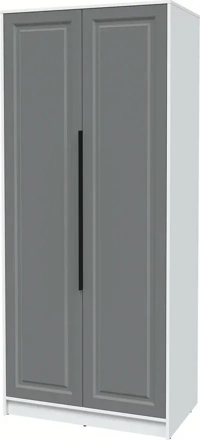 

Шкаф распашной Интерлиния Концепт КТ-Ш2 Деко (белый платинум/серый)