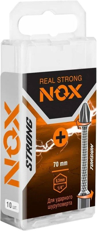 Набор бит Nox Strong Torsion E6.3 Pz2-70 337270 (10 шт)