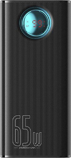 

Внешний аккумулятор Baseus Amblight Digital Display Fast Charge Power Bank 65W 26800mAh (черный)