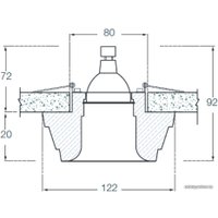 Точечный светильник Donolux Decoro DL203G/1